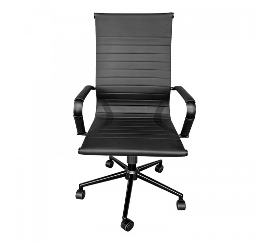 Καρέκλα γραφείου διευθυντή Valter pu μαύρο 55.5x58x108εκ Υλικό: METAL.  PP 277-000014