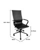 Καρέκλα γραφείου διευθυντή Valter pu μαύρο 55.5x58x108εκ Υλικό: METAL.  PP 277-000014