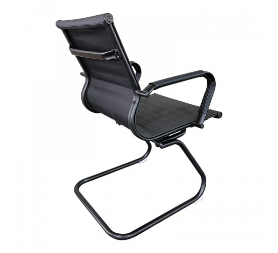 Καρέκλα γραφείου επισκέπτη Valter pu μαύρο 55.5x48x88εκ Υλικό: METAL. PU 277-000015