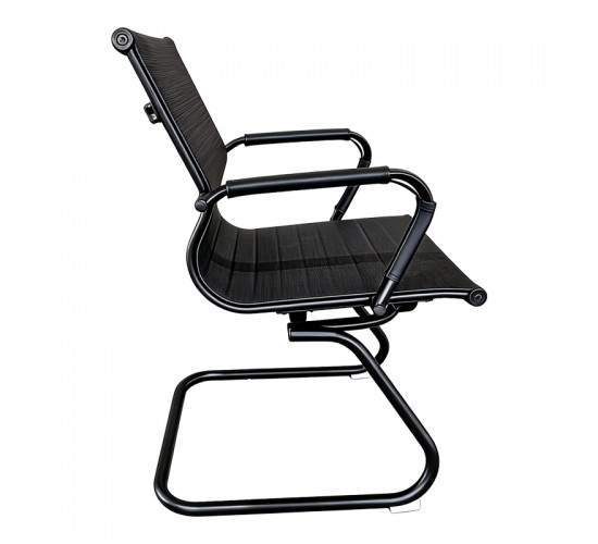 Καρέκλα γραφείου επισκέπτη Valter pu μαύρο 55.5x48x88εκ Υλικό: METAL. PU 277-000015