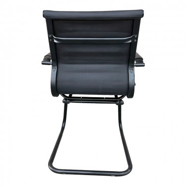 Καρέκλα γραφείου επισκέπτη Valter pu μαύρο 55.5x48x88εκ Υλικό: METAL. PU 277-000015