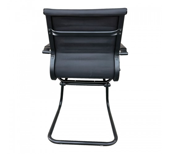Καρέκλα γραφείου επισκέπτη Valter pu μαύρο 55.5x48x88εκ Υλικό: METAL. PU 277-000015