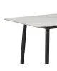 Τραπέζι Gustas λευκό μαρμάρου sintered stone-μαύρο μέταλλο 120x60x75εκ Υλικό: 12mm sintered stone - METAL 278-000001 Τραπέζι Gustas λευκό μαρμάρου sintered stone-μαύρο μέταλλο 120x60x75εκ Υλικό: 12mm sintered stone - METAL 278-000001