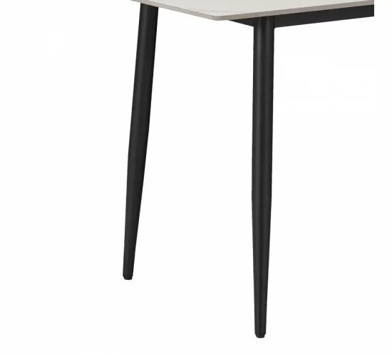 Τραπέζι Gustas λευκό μαρμάρου sintered stone-μαύρο μέταλλο 120x60x75εκ Υλικό: 12mm sintered stone - METAL 278-000001 Τραπέζι Gustas λευκό μαρμάρου sintered stone-μαύρο μέταλλο 120x60x75εκ Υλικό: 12mm sintered stone - METAL 278-000001