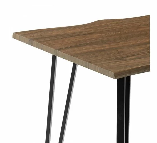 Τραπέζι Izzac επιφάνεια MDF sonoma-πόδι μαύρο μέταλλο 140x80x76εκ Υλικό: MDF - PAPER WOOD 278-000011 Τραπέζι Izzac επιφάνεια MDF sonoma-πόδι μαύρο μέταλλο 140x80x76εκ Υλικό: MDF - PAPER WOOD 278-000011
