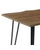 Τραπέζι Izzac επιφάνεια MDF sonoma-πόδι μαύρο μέταλλο 140x80x76εκ Υλικό: MDF - PAPER WOOD 278-000011 Τραπέζι Izzac επιφάνεια MDF sonoma-πόδι μαύρο μέταλλο 140x80x76εκ Υλικό: MDF - PAPER WOOD 278-000011