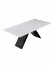 Τραπέζι Meja pakoword Sintered stone λευκό με μεταλλικά πόδια σε μαύρη απόχρωση 200x100x76εκ Υλικό: SINTERED STONE - METAL 278-000021 Τραπέζι Meja pakoword Sintered stone λευκό με μεταλλικά πόδια σε μαύρη απόχρωση 200x100x76εκ Υλικό: SINTERED STONE - METAL 278-000021