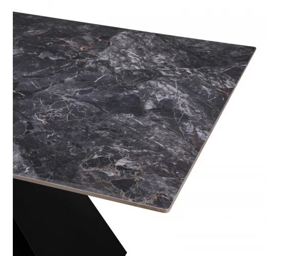 Τραπέζι Meja pakoword Sintered stone μαύρο με μεταλλικά πόδια σε μαύρη απόχρωση 200x100x76εκ Υλικό: SINTERED STONE - METAL 278-000022 Τραπέζι Meja pakoword Sintered stone μαύρο με μεταλλικά πόδια σε μαύρη απόχρωση 200x100x76εκ Υλικό: SINTERED STONE - METAL 278-000022