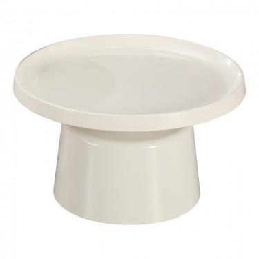 Τραπέζι σαλονιού Ginoze μέταλλο σε λευκή απόχρωση Φ70x41εκ Υλικό: METAL 278-000026