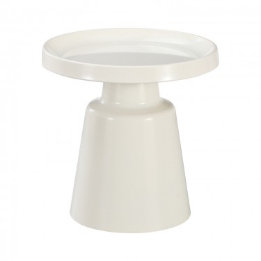 Βοηθητικό τραπέζι Ginoze μέταλλο σε λευκή απόχρωση Φ50x50.5εκ Υλικό: METAL 278-000027