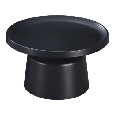 Τραπέζι σαλονιού Ginoze μέταλλο σε μαύρη απόχρωση Φ70x41εκ Υλικό: METAL 278-000028