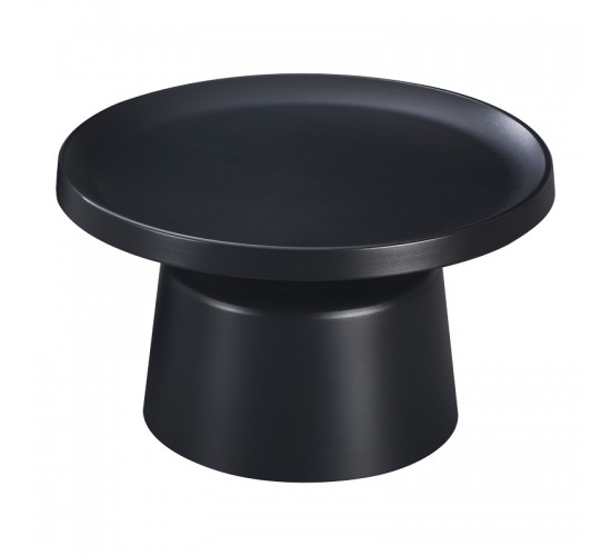 Τραπέζι σαλονιού Ginoze Inart μέταλλο σε μαύρη απόχρωση Φ70x38εκ Υλικό: METAL 278-000028