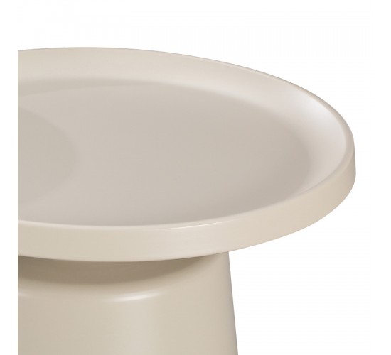 Τραπέζι σαλονιού Ginoze Inart μέταλλο σε cappuccino απόχρωση Φ70x38εκ Υλικό: METAL 278-000030