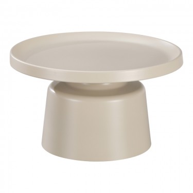 Τραπέζι σαλονιού Ginoze μέταλλο σε cappuccino απόχρωση Φ70x42,5εκ Υλικό: METAL 278-000030