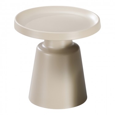 Βοηθητικό τραπέζι Ginoze μέταλλο σε cappuccino απόχρωση Φ50x50.5εκ Υλικό: METAL 278-000031