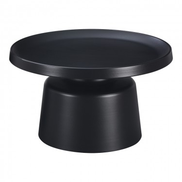 Τραπέζια σαλονιού Ginoze σετ 2τεμ μέταλλο σε μαύρη απόχρωση Υλικό: METAL 278-000033