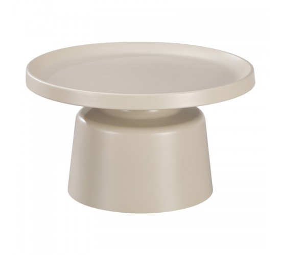 Τραπέζια σαλονιού Ginoze Inart σετ 2τεμ μέταλλο σε απόχρωση cappuccino Υλικό: METAL 278-000034