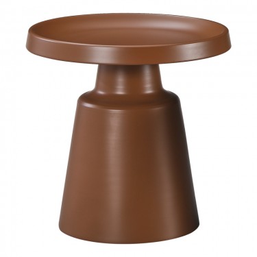 Βοηθητικό τραπέζι Ginoze μέταλλο σε καφέ απόχρωση Φ50x50.5εκ Υλικό: METAL 278-000036