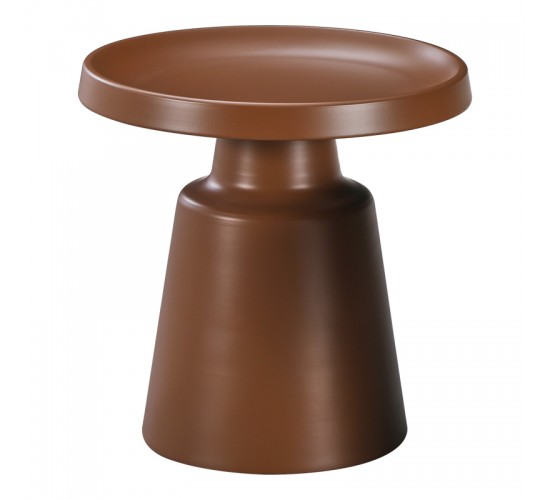 Βοηθητικό τραπέζι Ginoze μέταλλο σε καφέ απόχρωση Φ50x50.5εκ Υλικό: METAL 278-000036