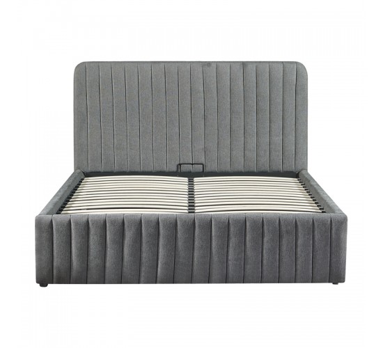 Κρεβάτι διπλό Zilin ύφασμα ανθρακί 160x200εκ Υλικό: FABRIC- PLYWOOD 279-000001 Κρεβάτι διπλό Zilin ύφασμα ανθρακί 160x200εκ Υλικό: FABRIC- PLYWOOD 279-000001