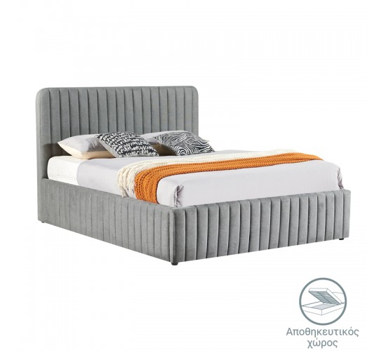 Κρεβάτι διπλό Zilin ύφασμα ανθρακί 160x200εκ Υλικό: FABRIC- PLYWOOD 279-000001 Κρεβάτι διπλό Zilin ύφασμα ανθρακί 160x200εκ Υλικό: FABRIC- PLYWOOD 279-000001