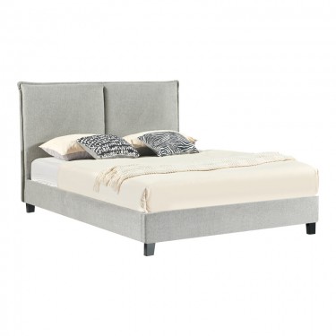 Κρεβάτι διπλό Majus ύφασμα ανθρακί 160x200εκ Υλικό: FABRIC- PLYWOOD 279-000009