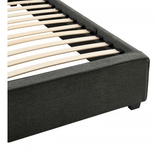 Κρεβάτι διπλό Bedka ύφασμα ανθρακί 160x200εκ Υλικό: FABRIC- PLYWOOD 279-000011 Κρεβάτι διπλό Bedka ύφασμα ανθρακί 160x200εκ Υλικό: FABRIC- PLYWOOD 279-000011