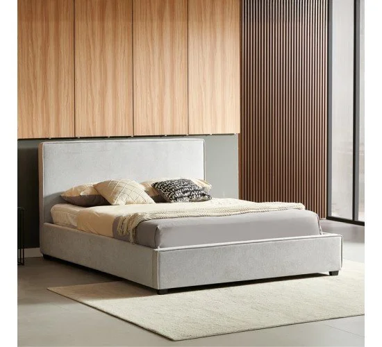 Κρεβάτι διπλό Bedka ύφασμα γκρι 160x200εκ Υλικό: FABRIC- PLYWOOD 279-000012 Κρεβάτι διπλό Bedka ύφασμα γκρι 160x200εκ Υλικό: FABRIC- PLYWOOD 279-000012