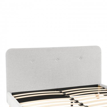 Κρεβάτι διπλό Restel ύφασμα γκρι 160x200εκ Υλικό: FABRIC- PLYWOOD 279-000014