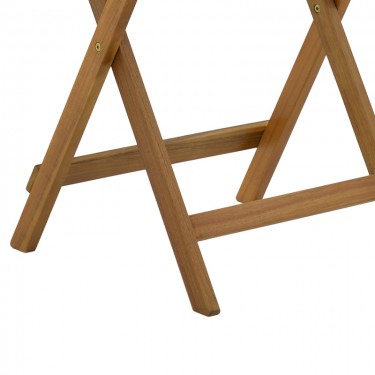 Τραπέζι Lazio πτυσσόμενο φυσικό ξύλο ακακίας 50x50x70εκ Υλικό: ACACIA 282-000018