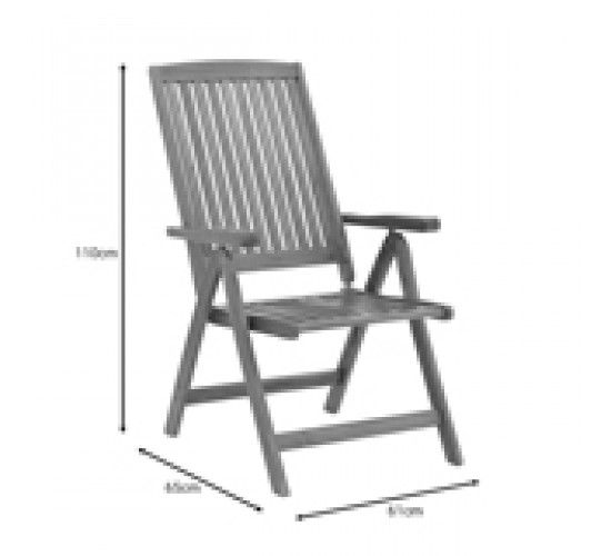 Τραπεζαρία Zerco-Falov σετ 5τεμ φυσικό μασίφ ξύλο ακακίας 130x80x72εκ Υλικό: ACACIA 282-000024