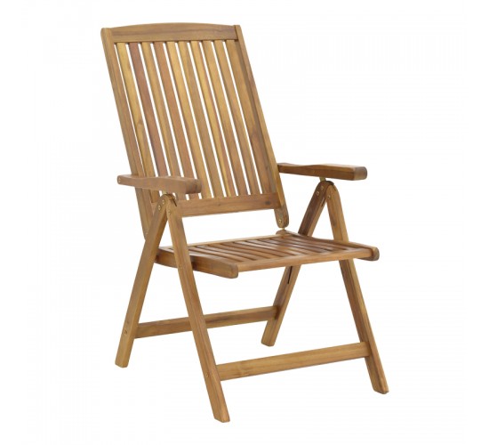 Τραπεζαρία Zerco-Falov σετ 5τεμ φυσικό μασίφ ξύλο ακακίας 130x80x72εκ Υλικό: ACACIA 282-000024