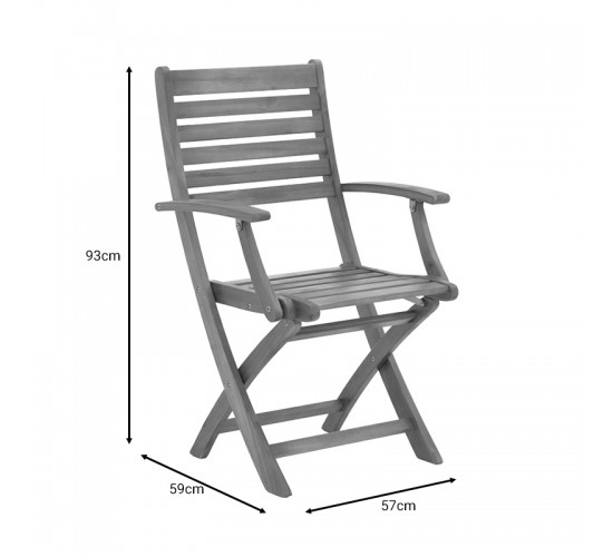 Τραπεζαρία Gorpo-Falov σετ 7τεμ φυσικό μασίφ ξύλο ακακίας 130x80x72εκ Υλικό: ACACIA 282-000028