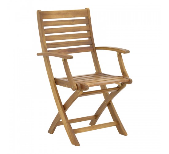 Τραπεζαρία Gorpo-Falov σετ 7τεμ φυσικό μασίφ ξύλο ακακίας 130x80x72εκ Υλικό: ACACIA 282-000028