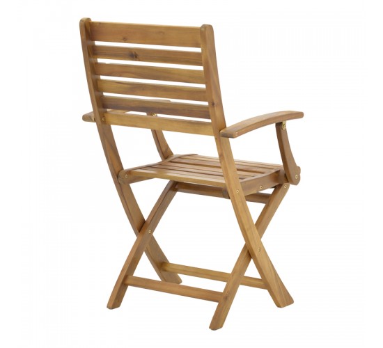 Τραπεζαρία Gorpo-Falov σετ 7τεμ φυσικό μασίφ ξύλο ακακίας 130x80x72εκ Υλικό: ACACIA 282-000028