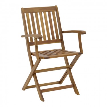 Τραπεζαρία Joter-Falov σετ 7τεμ φυσικό μασίφ ξύλο ακακίας 130x80x72εκ Υλικό: ACACIA 282-000030