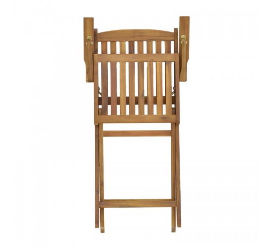 Τραπεζαρία Recofly-Falov σετ 5τεμ φυσικό μασίφ ξύλο ακακίας 130x80x72εκ Υλικό: ACACIA 282-000035