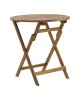 Τραπεζαρία Recofly-Carpuva σετ 3τεμ πτυσσόμενο φυσικό μασίφ ξύλο ακακίας Φ70x74εκ Υλικό: ACACIA 282-000047