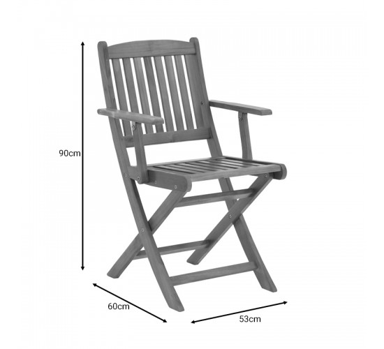 Τραπεζαρία Recofly-Carpuva σετ 3τεμ πτυσσόμενο φυσικό μασίφ ξύλο ακακίας Φ70x74εκ Υλικό: ACACIA 282-000047