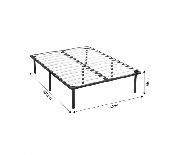 Σομιές μεταλλικός Quinnton 160x200x35εκ Υλικό: WOOD-METAL 285-000004 Σομιές μεταλλικός Quinnton 160x200x35εκ Υλικό: WOOD-METAL 285-000004