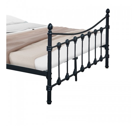 Κρεβάτι Beowulf μαύρο μεταλλικό 150x200x102εκ Υλικό: METAL 285-000018 Κρεβάτι Beowulf μαύρο μεταλλικό 150x200x102εκ Υλικό: METAL 285-000018