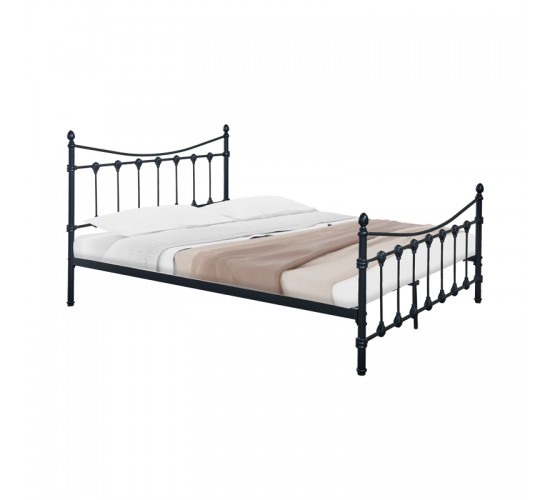 Κρεβάτι Beowulf μαύρο μεταλλικό 150x200x102εκ Υλικό: METAL 285-000018 Κρεβάτι Beowulf μαύρο μεταλλικό 150x200x102εκ Υλικό: METAL 285-000018