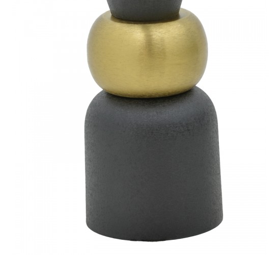 Βάζο Decorasie Inart μαύρο-χρυσό μέταλλο Φ28x65εκ Υλικό: IRON 287-000003 Βάζο Decorasie Inart μαύρο-χρυσό μέταλλο Φ28x65εκ Υλικό: IRON 287-000003