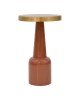 Βοηθητικό τραπέζι Easyful Inart σάπιο μήλο-χρυσό μέταλλο Φ40x65εκ Υλικό: IRON 287-000007