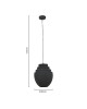 Φωτιστικό οροφής Kelsy Inart E27 μαύρο μέταλλο Φ30x122εκ Υλικό: IRON 287-000012 Φωτιστικό οροφής Kelsy Inart E27 μαύρο μέταλλο Φ30x122εκ Υλικό: IRON 287-000012