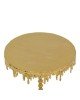 Βοηθητικό τραπέζι Fropio Inart χρυσό μέταλλο Φ40x44εκ Υλικό: IRON 287-000019