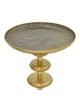 Βοηθητικό τραπέζι Trego Inart χρυσό-μαύρο μέταλλο Φ39x55εκ Υλικό: IRON 287-000020