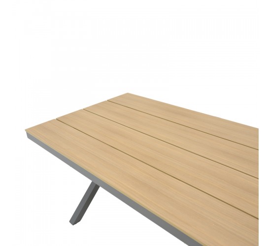 Τραπέζι Thorio plywood σε φυσική απόχρωση και πόδι αλουμινίου ανθρακί 160x90x75εκ Υλικό: ALUMINIUM - POLYWOOD TOP - Tube: 50*50/50*45cm 288-000003 Τραπέζι Thorio plywood σε φυσική απόχρωση και πόδι αλουμινίου ανθρακί 160x90x75εκ Υλικό: ALUMINIUM - POLYWOOD TOP - Tube: 50*50/50*45cm 288-000003
