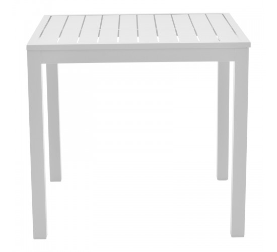 Τραπέζι Kliton αλουμινίου λευκό 80x80x74εκ Υλικό: ALUMINIUM - Alu tube 50*7mm 50*50mm 288-000006 Τραπέζι Kliton αλουμινίου λευκό 80x80x74εκ Υλικό: ALUMINIUM - Alu tube 50*7mm 50*50mm 288-000006