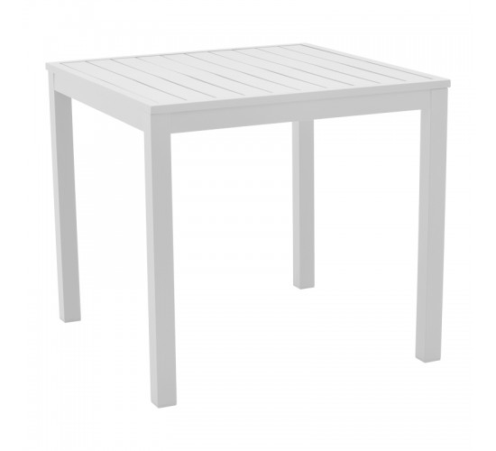 Τραπέζι Kliton αλουμινίου λευκό 80x80x74εκ Υλικό: ALUMINIUM - Alu tube 50*7mm 50*50mm 288-000006 Τραπέζι Kliton αλουμινίου λευκό 80x80x74εκ Υλικό: ALUMINIUM - Alu tube 50*7mm 50*50mm 288-000006
